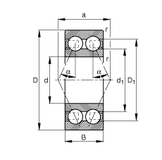 ǽ|S 3216-B-TVH,  DIN 628-3 ˜ʵҪߴ磬p|  = 25