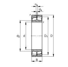 {ĝLS 22205-E1,  DIN 635-2 ˜ʵҪߴ